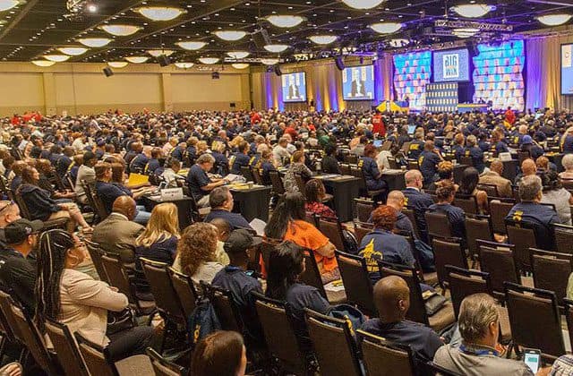 AFGE members at national convention