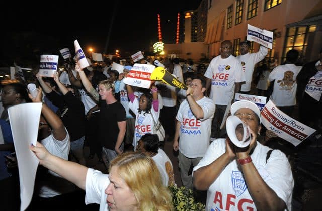 AFGE night rally